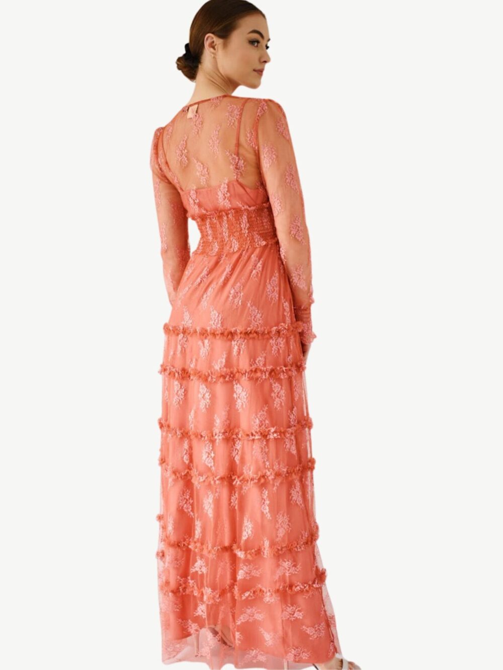 Koronkowa długa sukienka Pinko