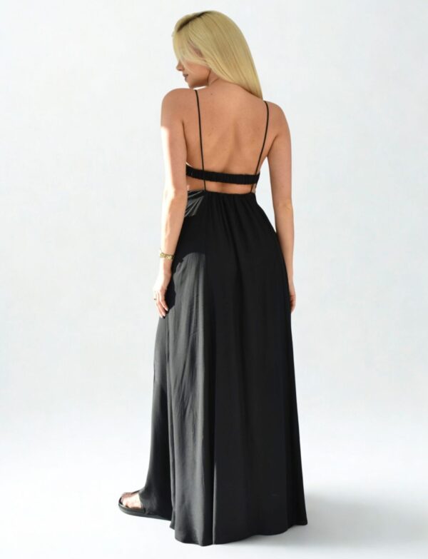 Czarna sukienka z wiskozy Patrizia Pepe