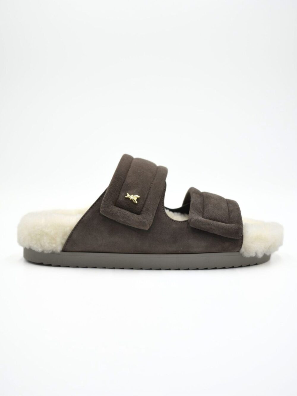 Klapki zamszowe Patrizia Pepe