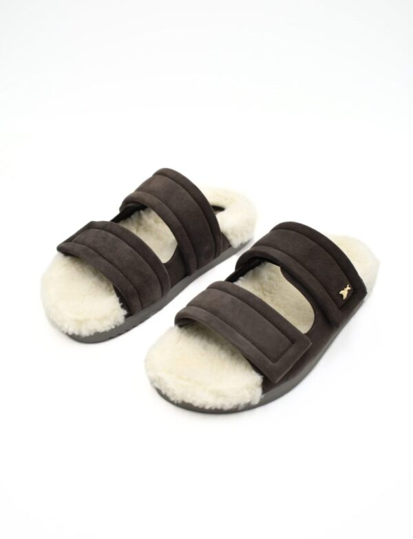 Klapki zamszowe Patrizia Pepe