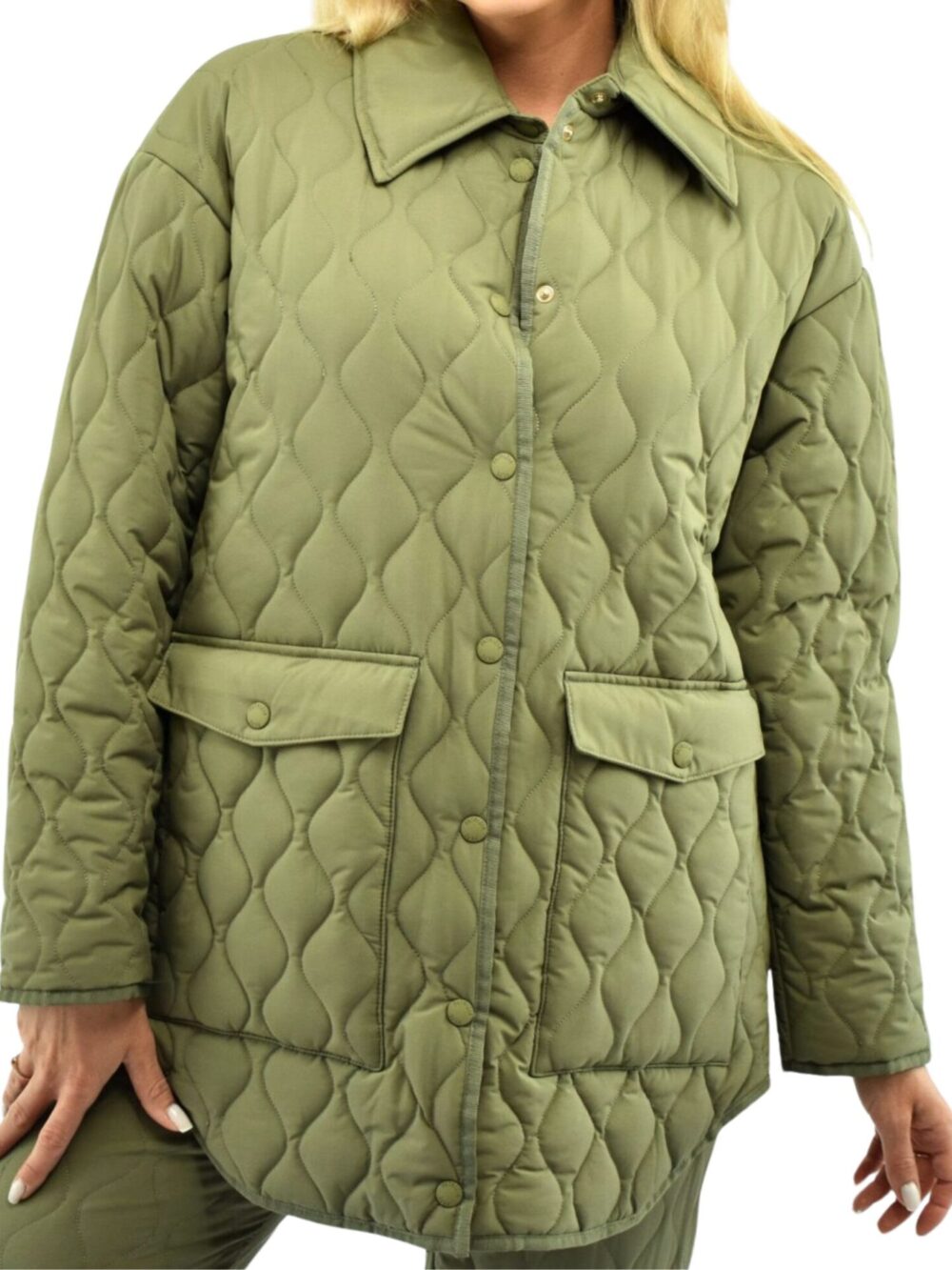 Kurtka khaki Patrizia Pepe