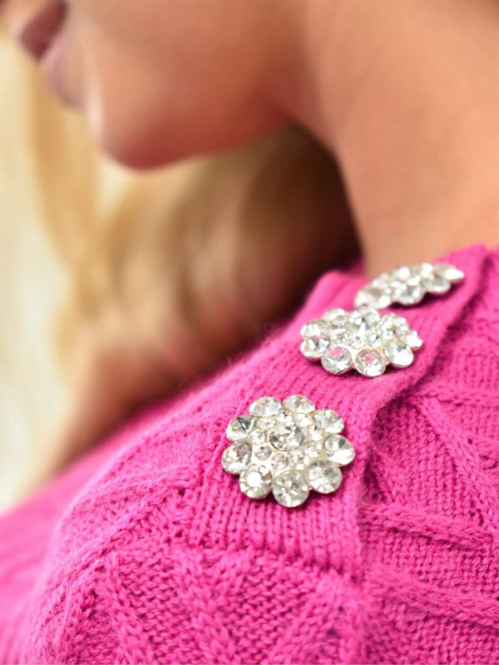 Różowy sweter Liu Jo