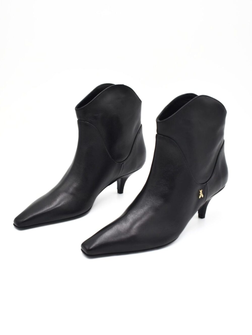 Skórzane krótkie botki Patrizia Pepe