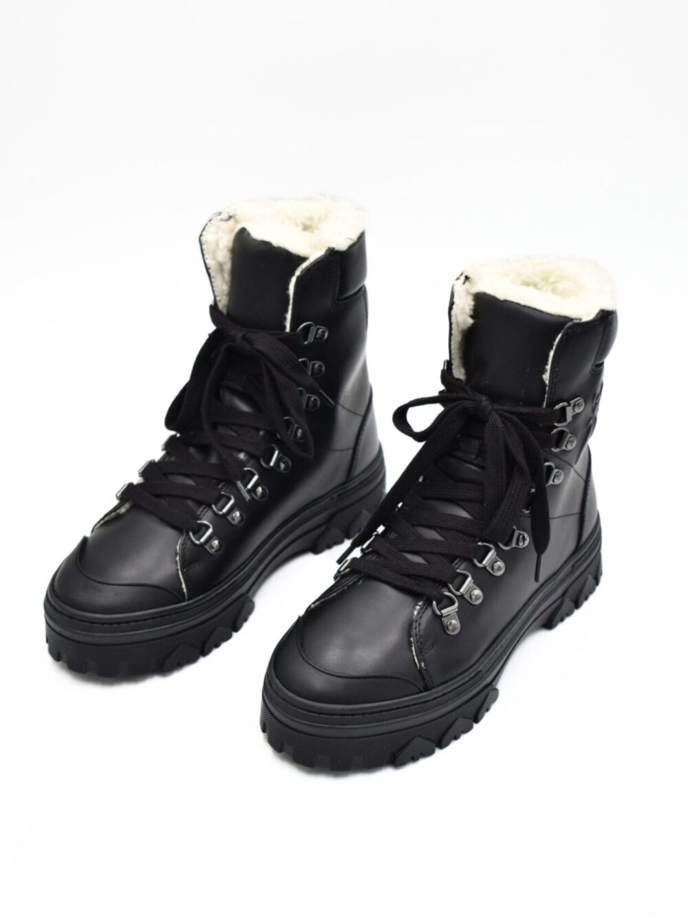 Skórzane trapery Patrizia Pepe