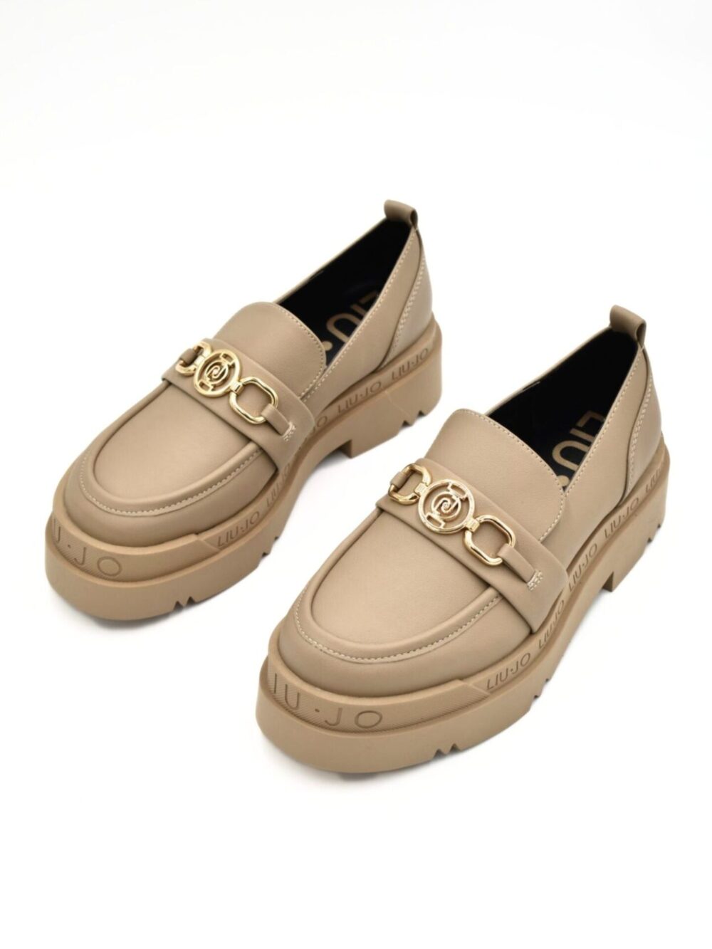 Beżowe loafersy damskie Liu Jo