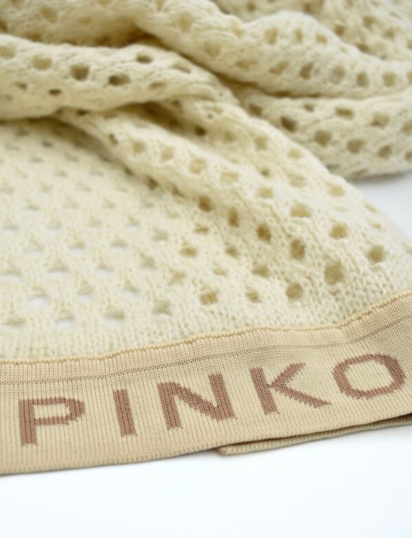 Jasny ażurowy szalik Pinko