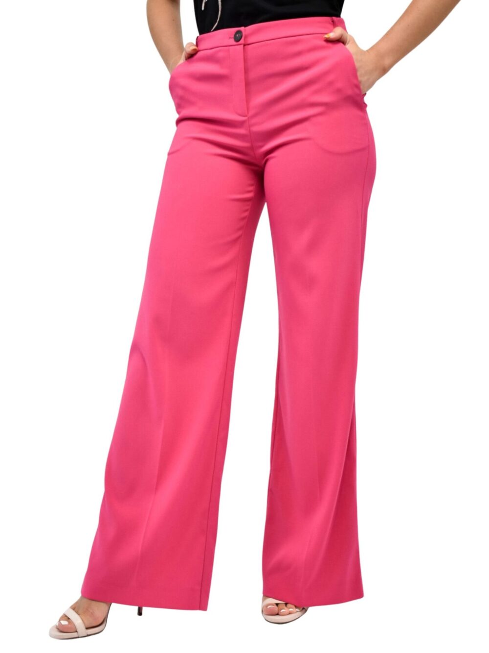 Różowe spodnie Patrizia Pepe