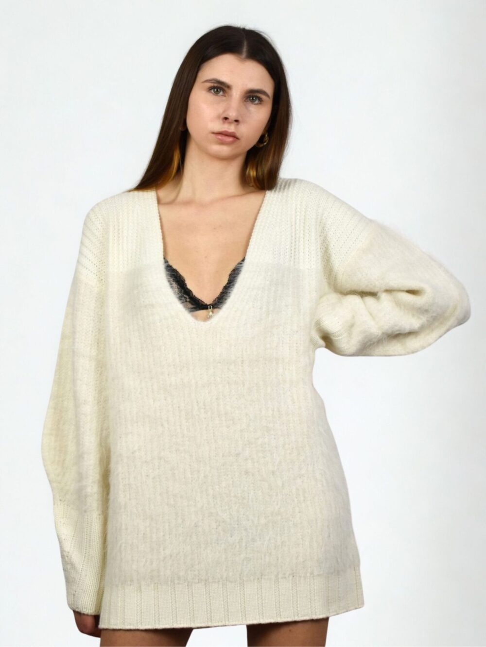 Długi sweter Patrizia Pepe