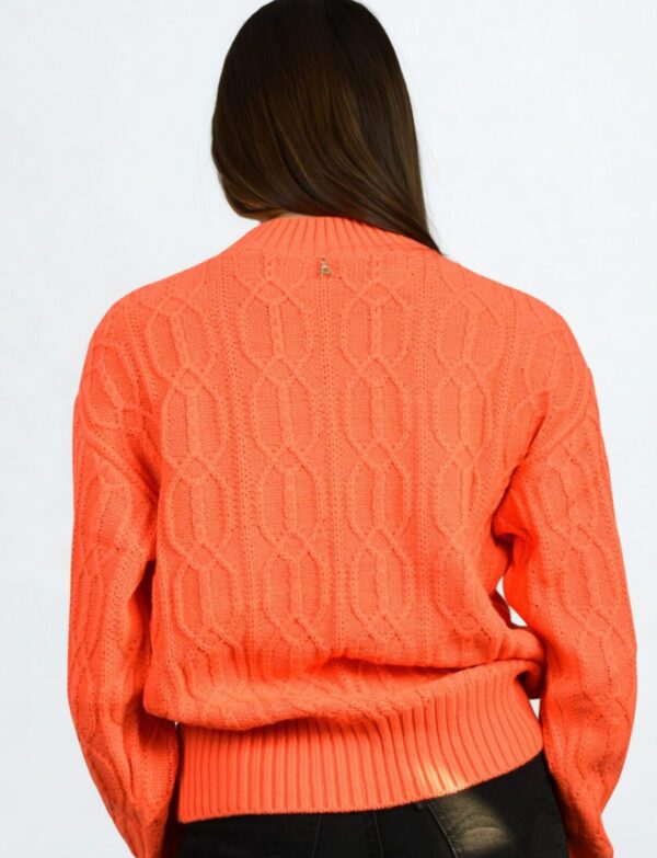 Pomarańczowy sweter Patrizia Pepe
