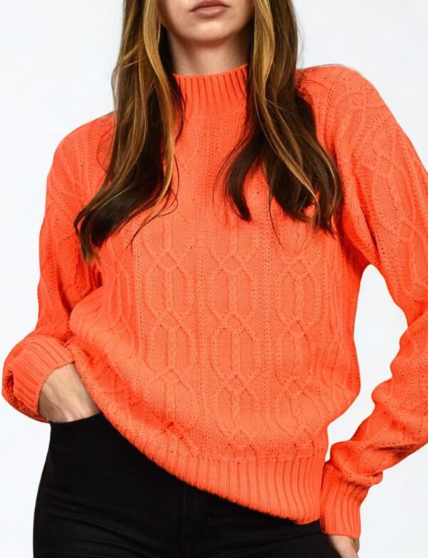 Pomarańczowy sweter Patrizia Pepe
