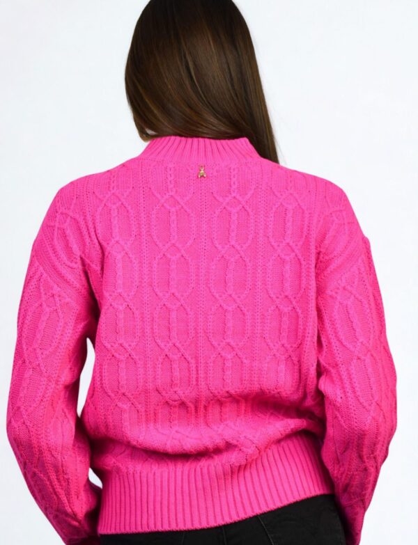 Różowy sweter Patrizia Pepe