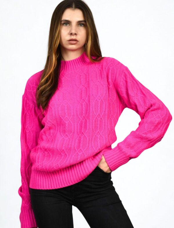 Różowy sweter Patrizia Pepe