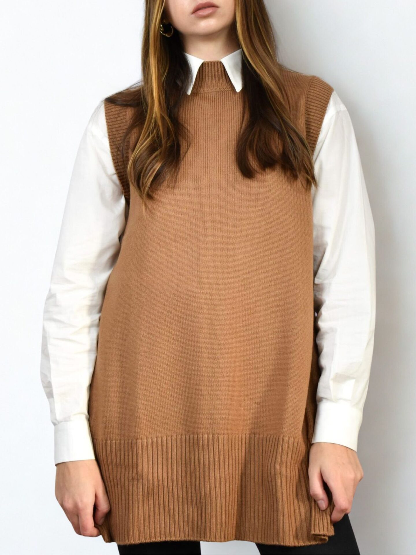 Wełniany bezrękawnik Patrizia Pepe Wełniany bezrękawnik Patrizia Pepe