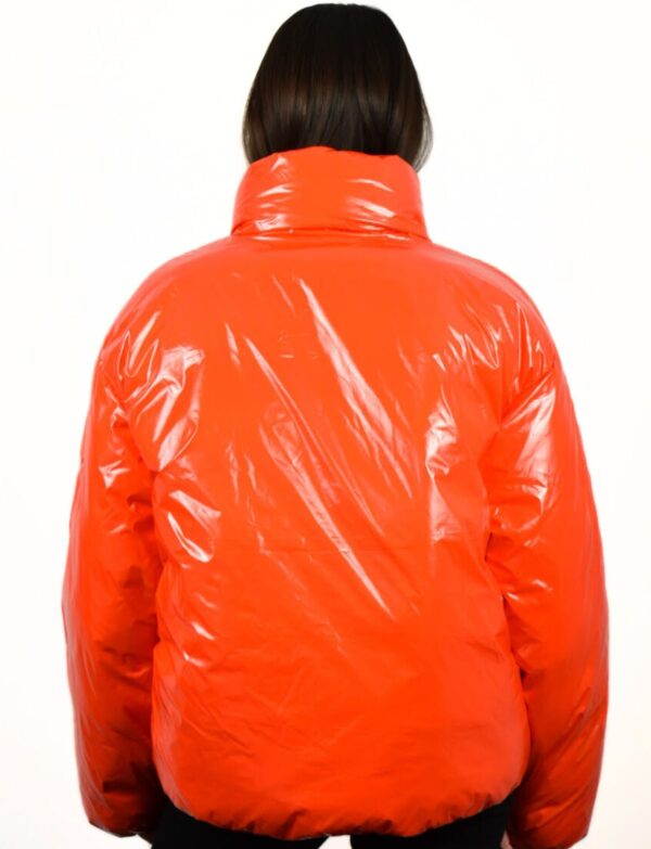 Pomarańczowa Kurtka Pinko Ianna Imbottito