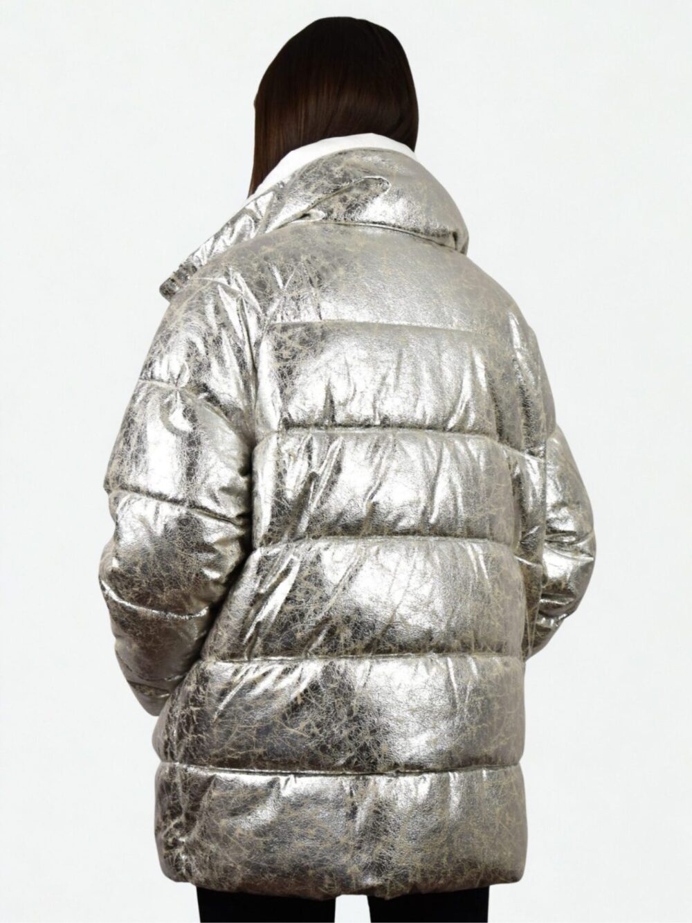 Srebrna Kurtka Pinko Brunella