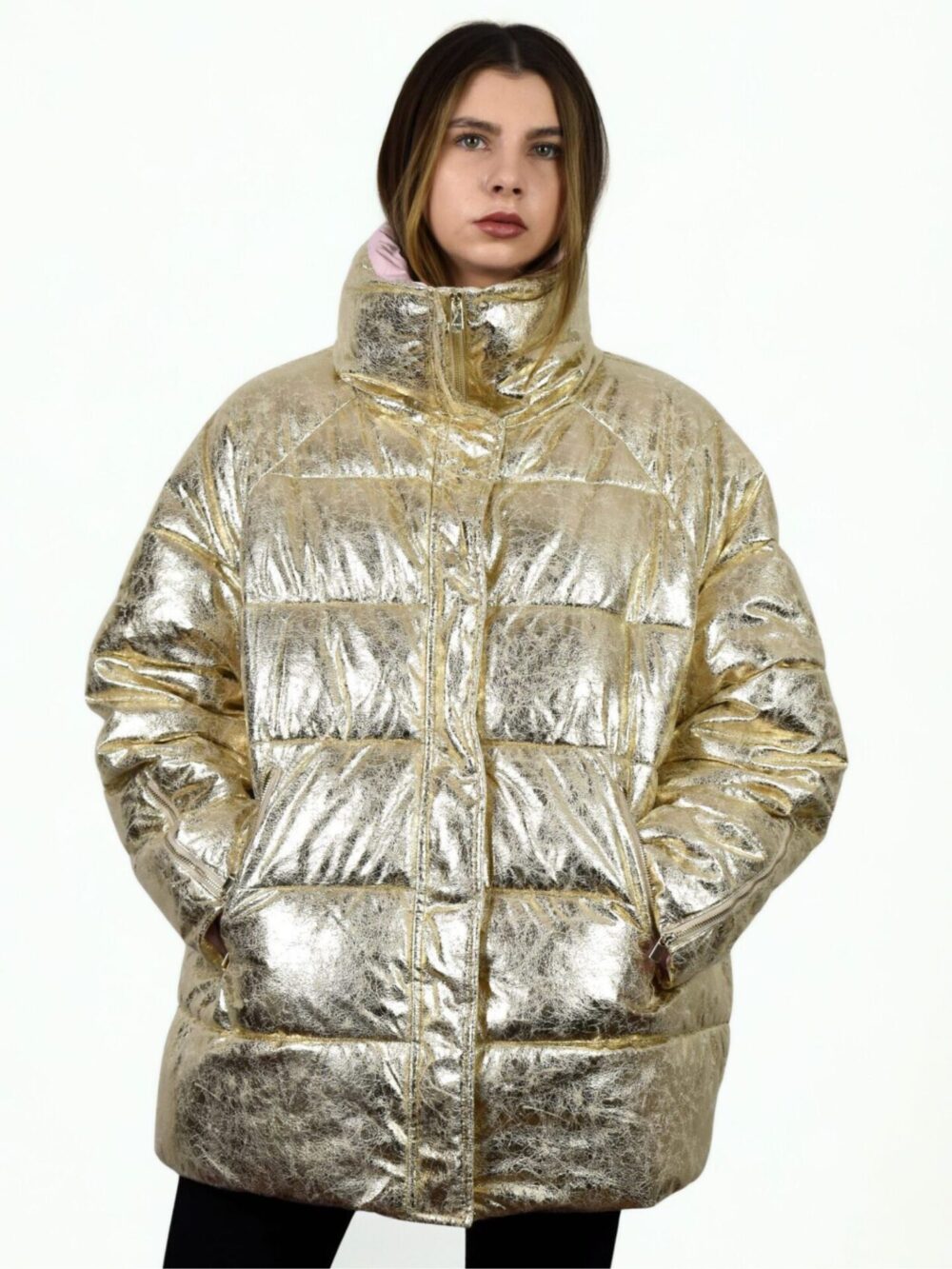 Złota Kurtka Pinko Brunella