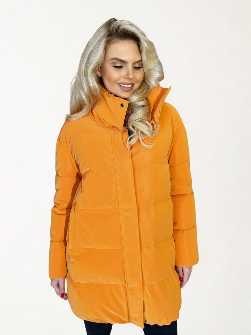 Pomarańczowa Kurtka Patrizia Pepe