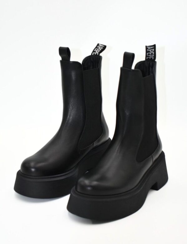 Skórzane sztyblety damskie Patrizia Pepe