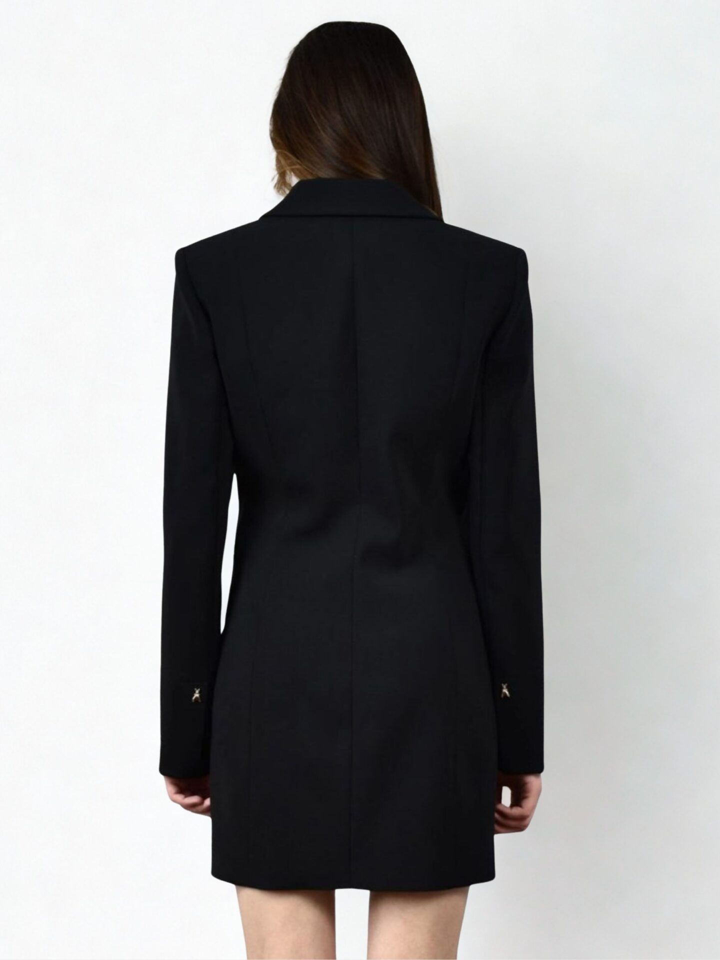 Czarna sukienka Patrizia Pepe na długi rękaw Czarna sukienka Patrizia Pepe