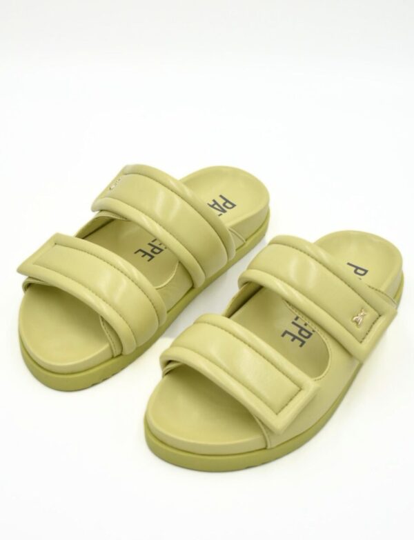 Limonkowe klapki Patrizia Pepe