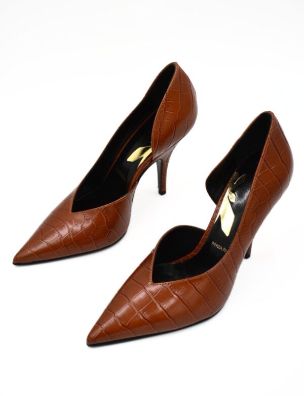 Brązowe szpilki Patrizia Pepe