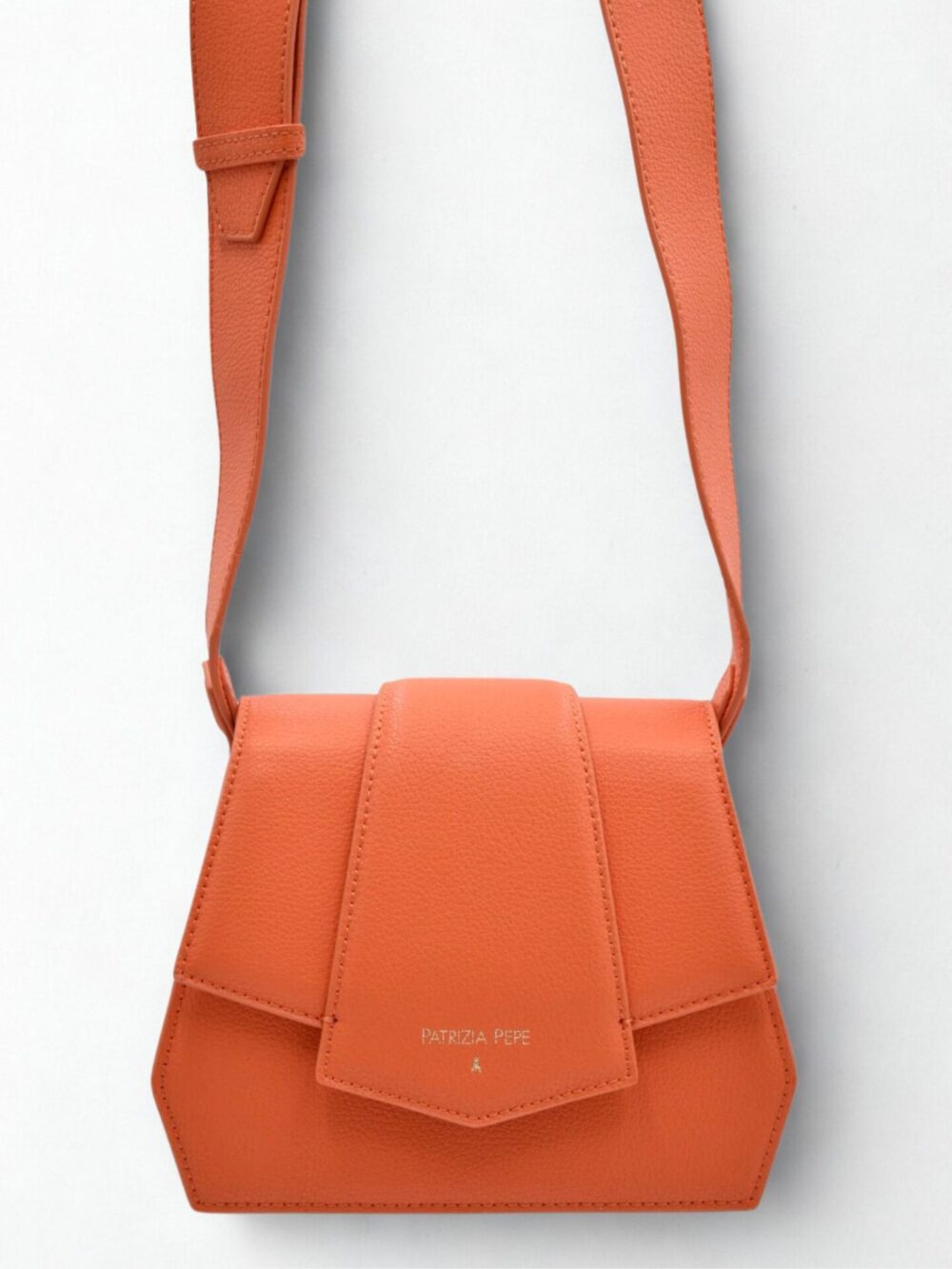 Pomarańczowa skórzana torebka Patrizia Pepe