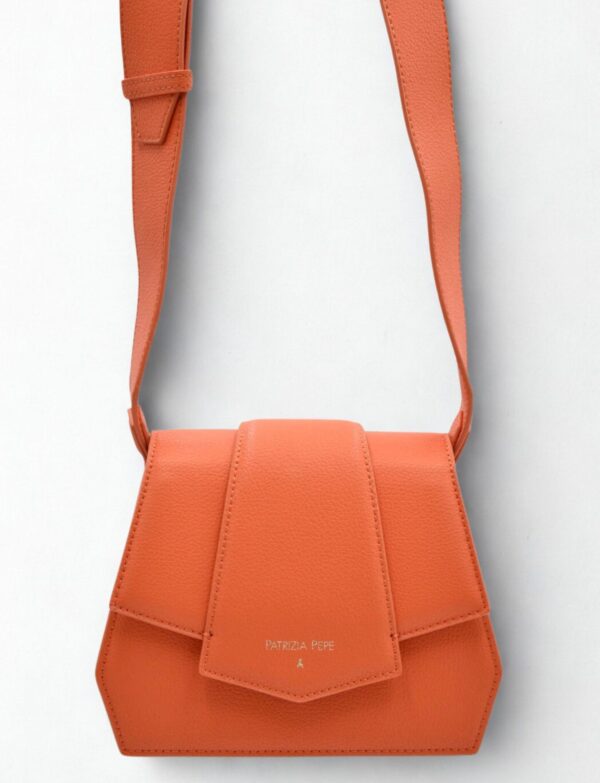 Pomarańczowa skórzana torebka Patrizia Pepe