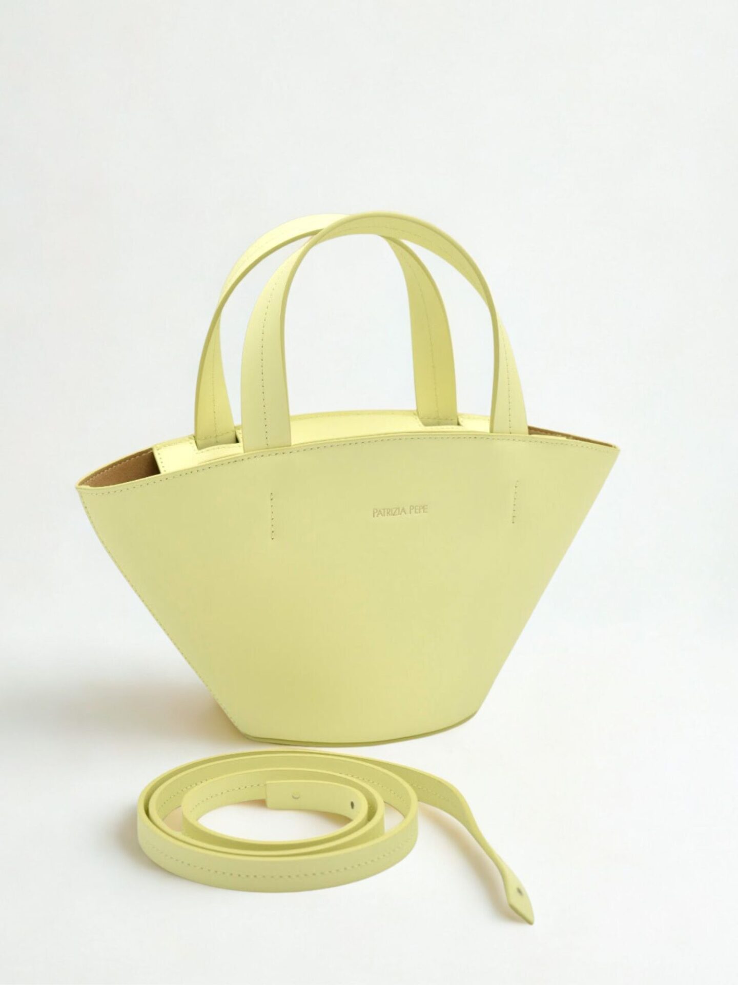 Limonkowa torebka Patrizia Pepe Limonkowa torebka Patrizia Pepe
