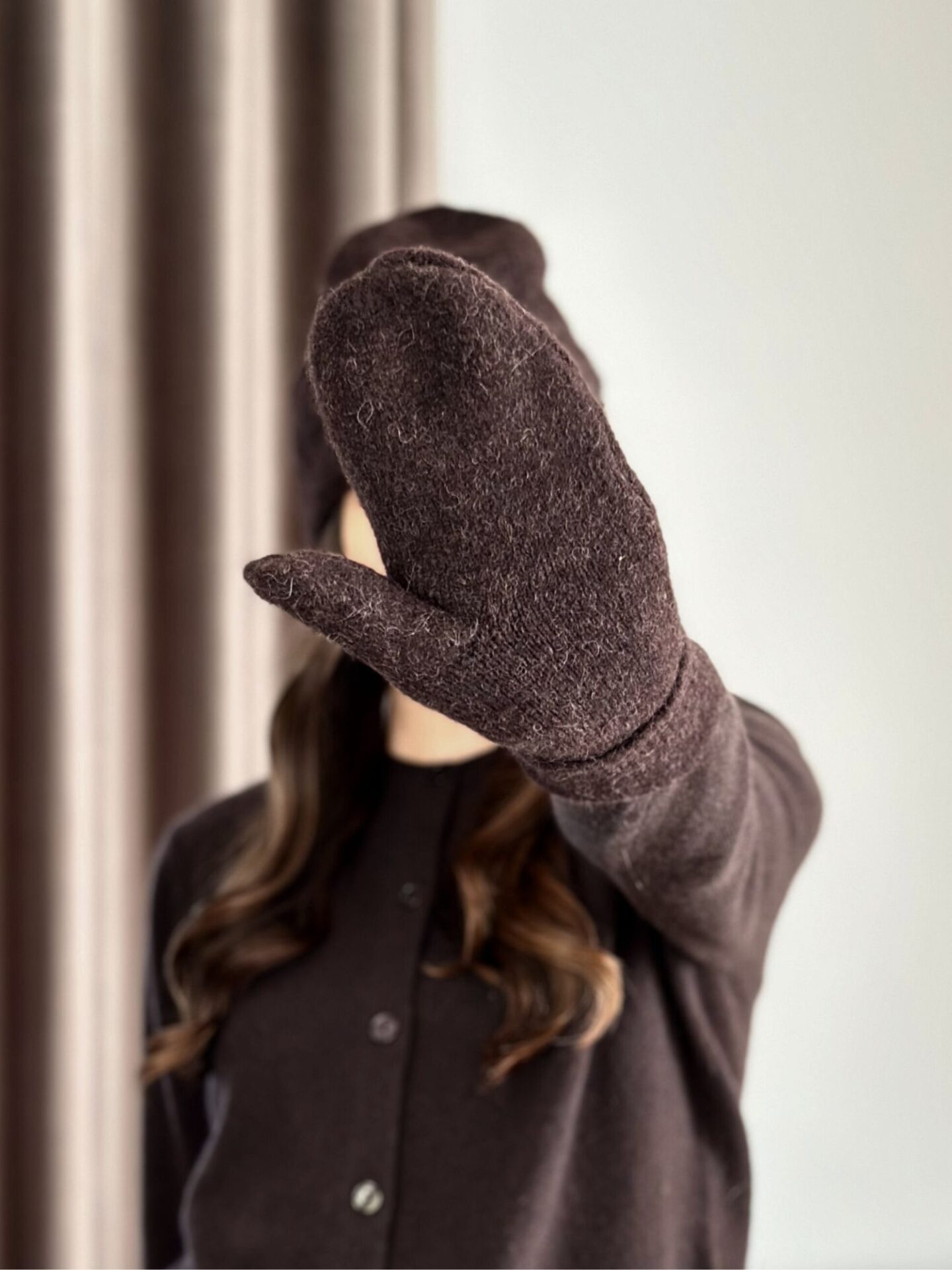 Rękawiczki brązowe