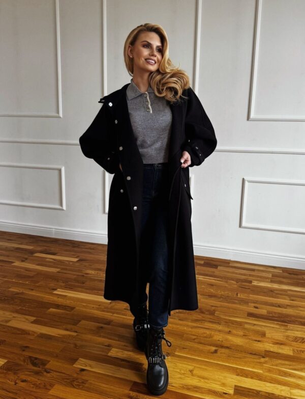 Wełniany płaszcz Pinko Cartoccio