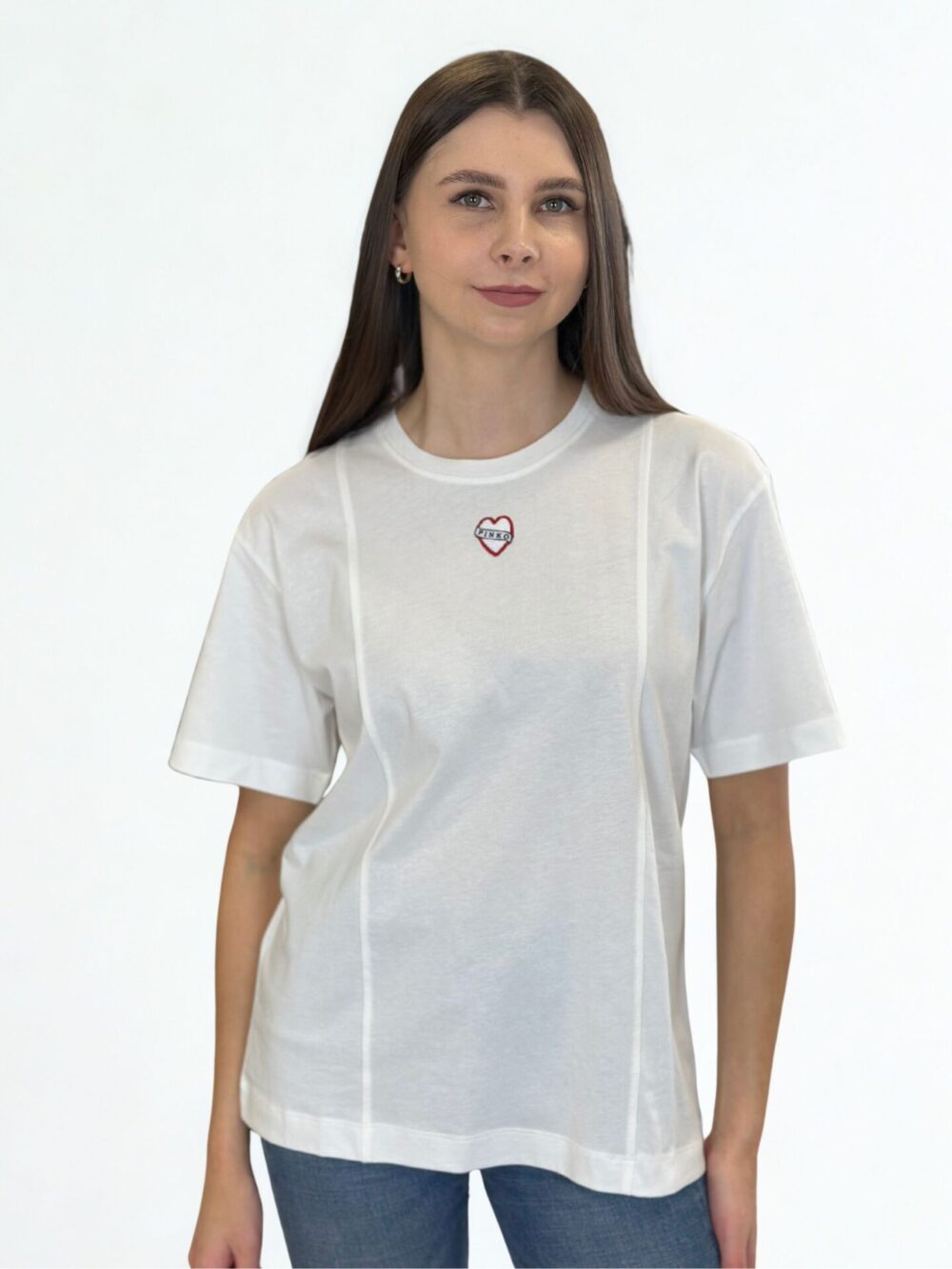 Biały T-shirt Tortino Pinko