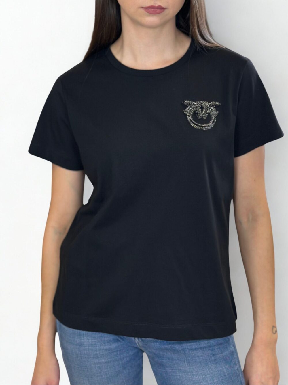 Czarny T-shirt Pinko Nambrone