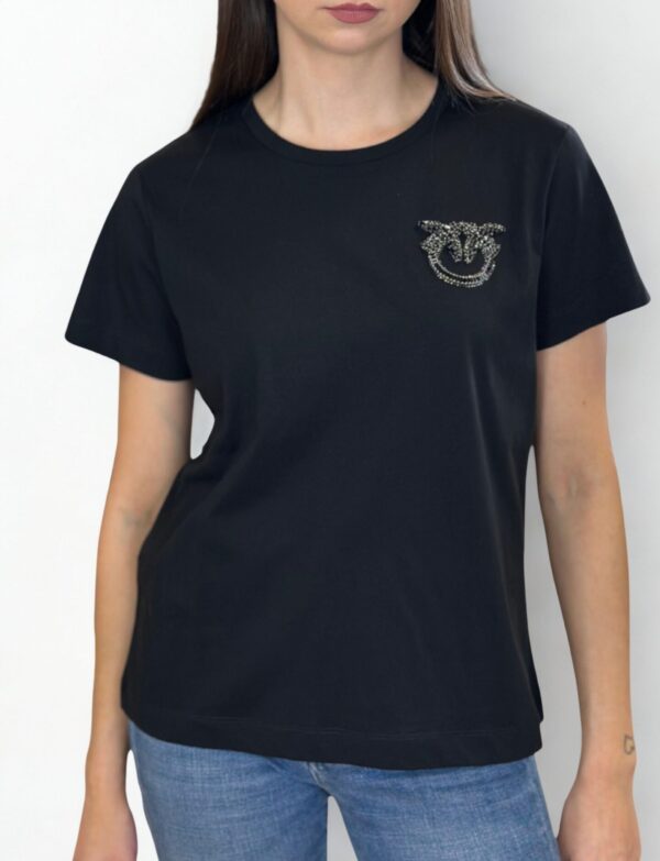 Czarny T-shirt Pinko Nambrone