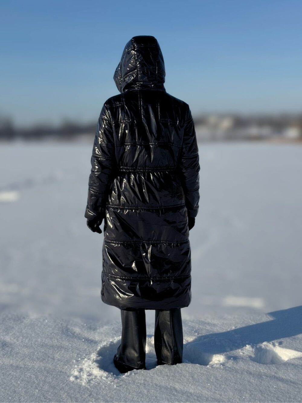 Czarny płaszcz Liu Jo