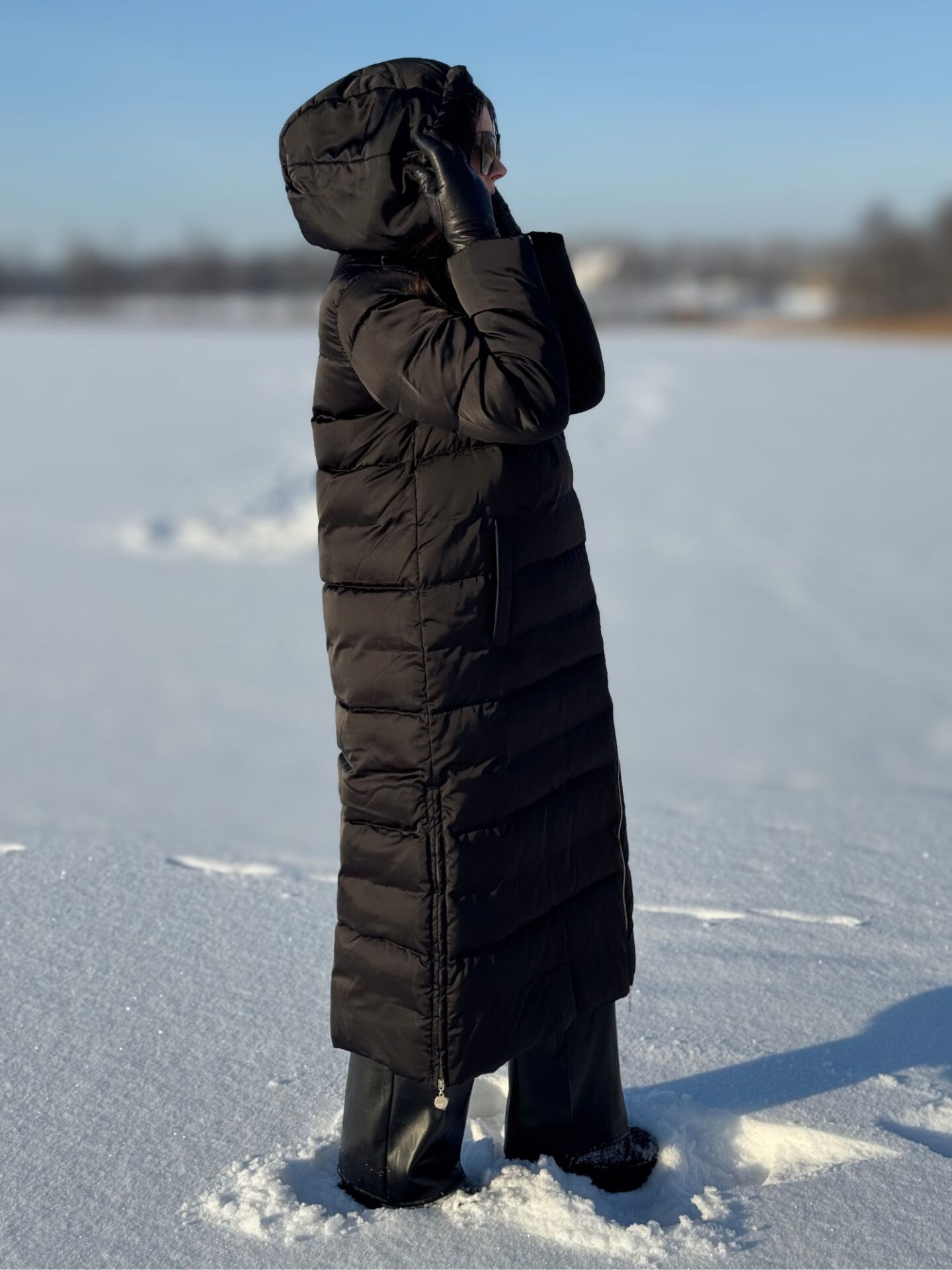 Czarny puchowy płaszcz Liu Jo Czarny puchowy płaszcz Liu Jo