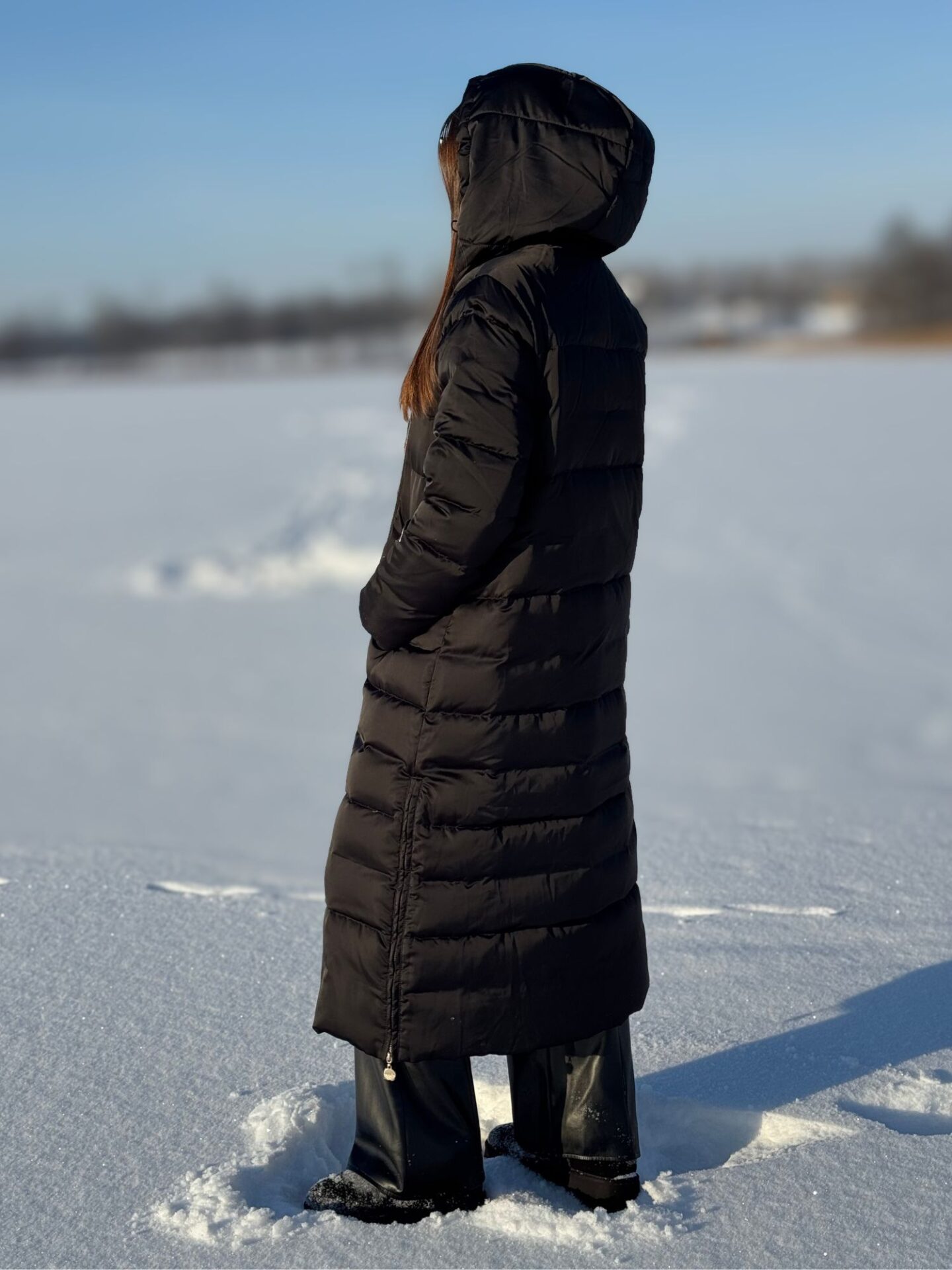 Czarny puchowy płaszcz Liu Jo Czarny puchowy płaszcz Liu Jo