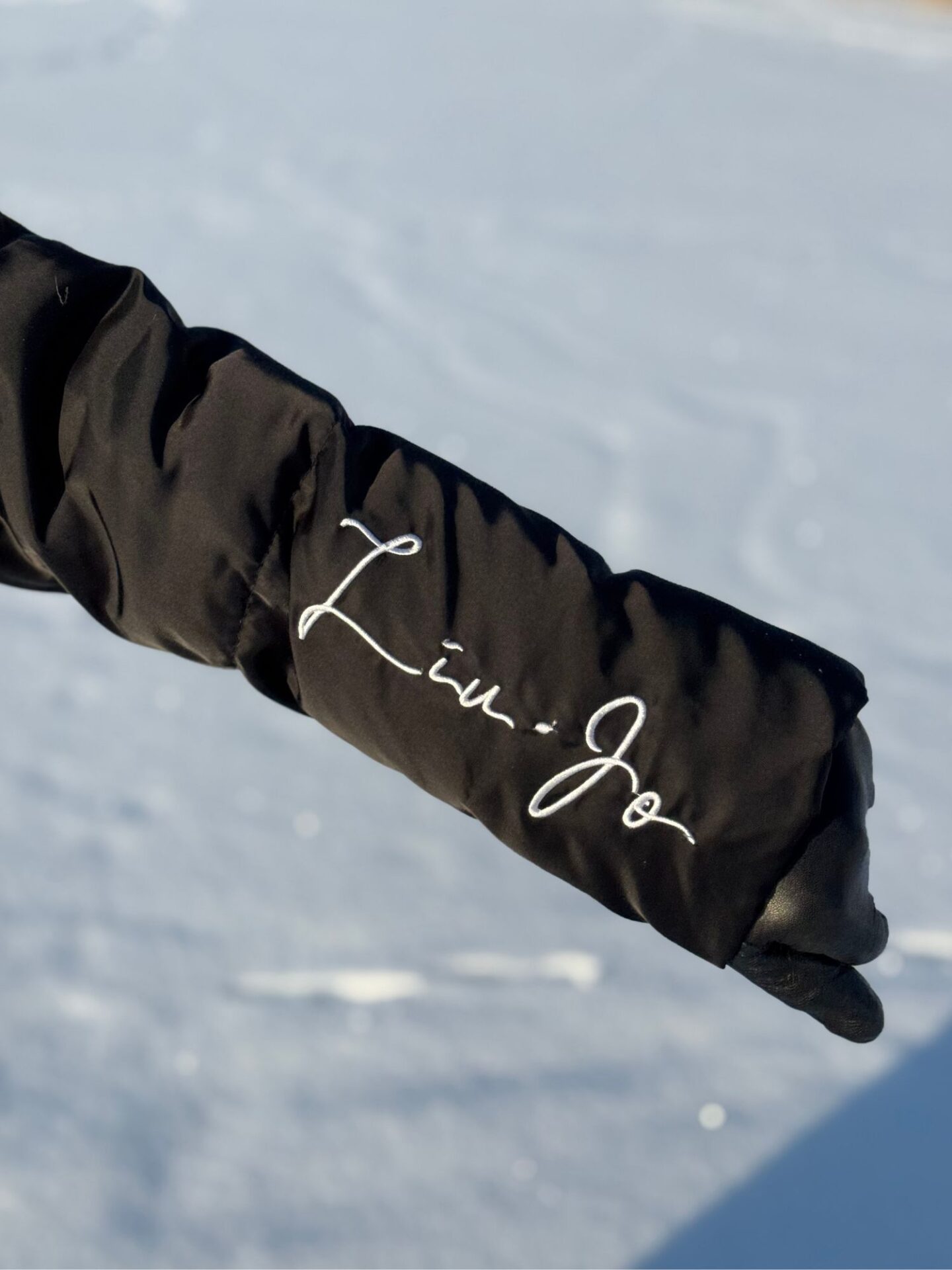 Czarny puchowy płaszcz Liu Jo Czarny puchowy płaszcz Liu Jo