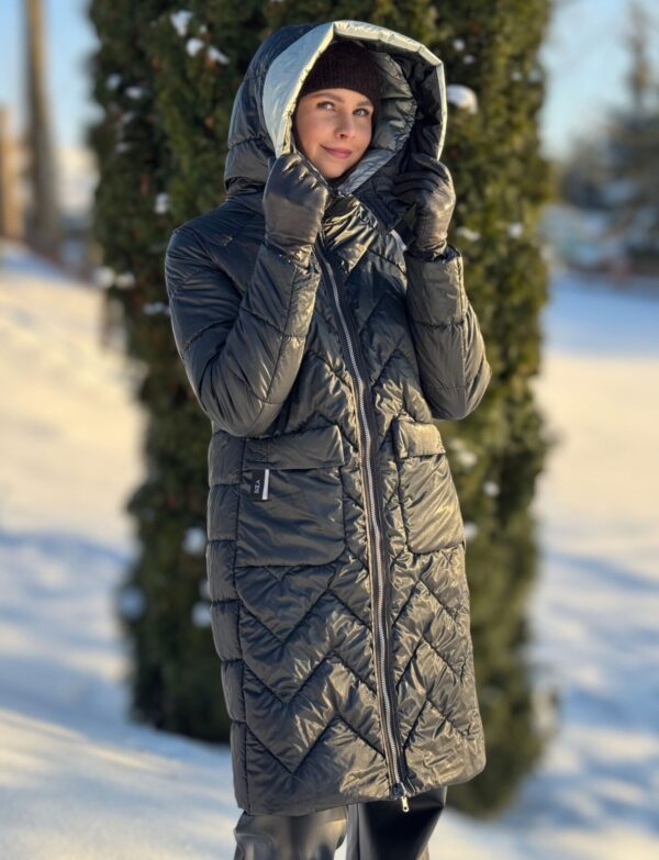 Dwustronny pikowany płaszcz Boca