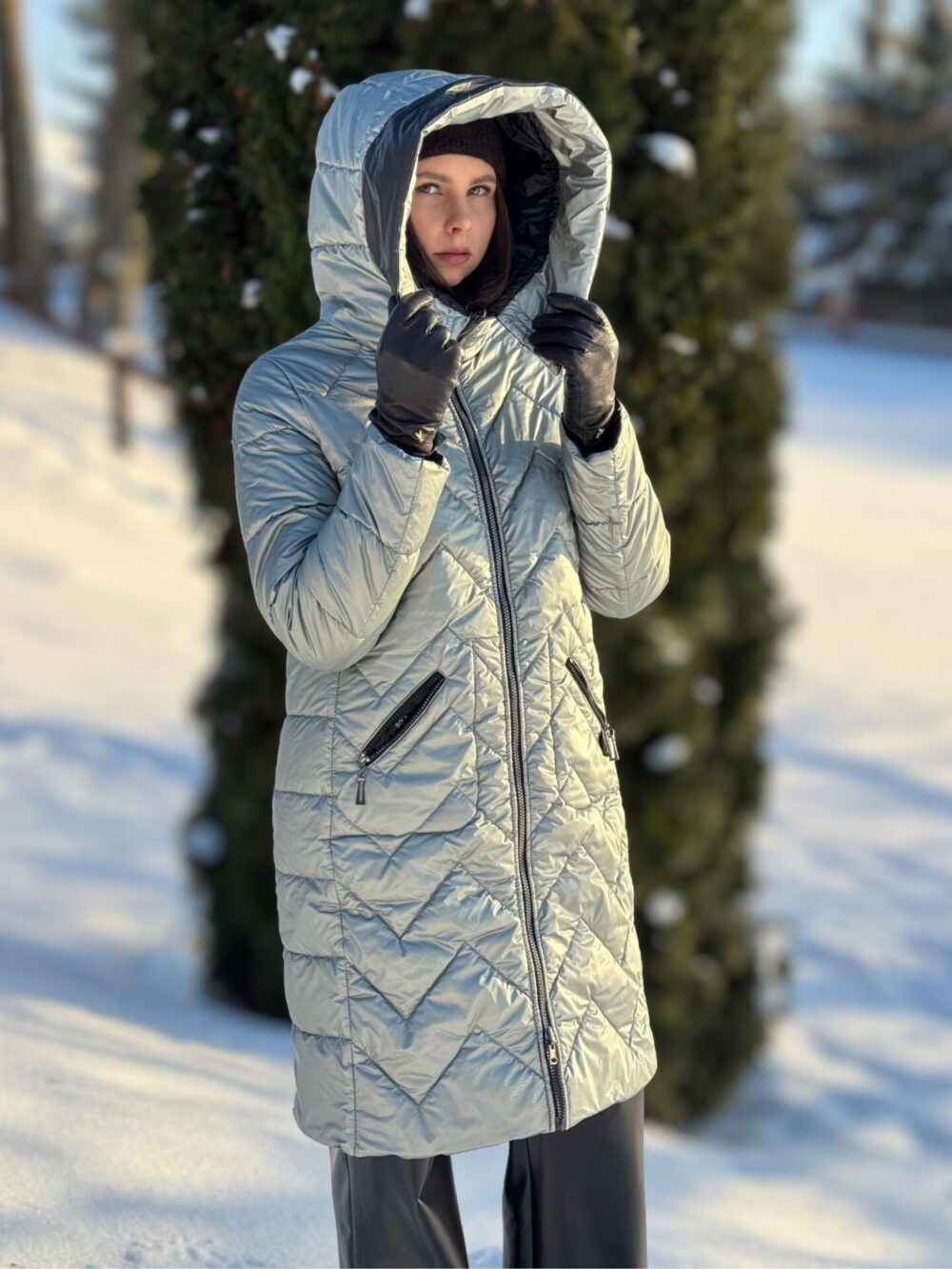 Dwustronny pikowany płaszcz Boca