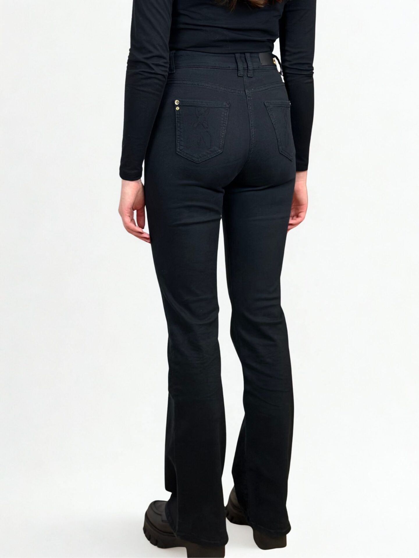 Czarne dzwony Patrizia Pepe czarne dzwony Patrizia Pepe tył