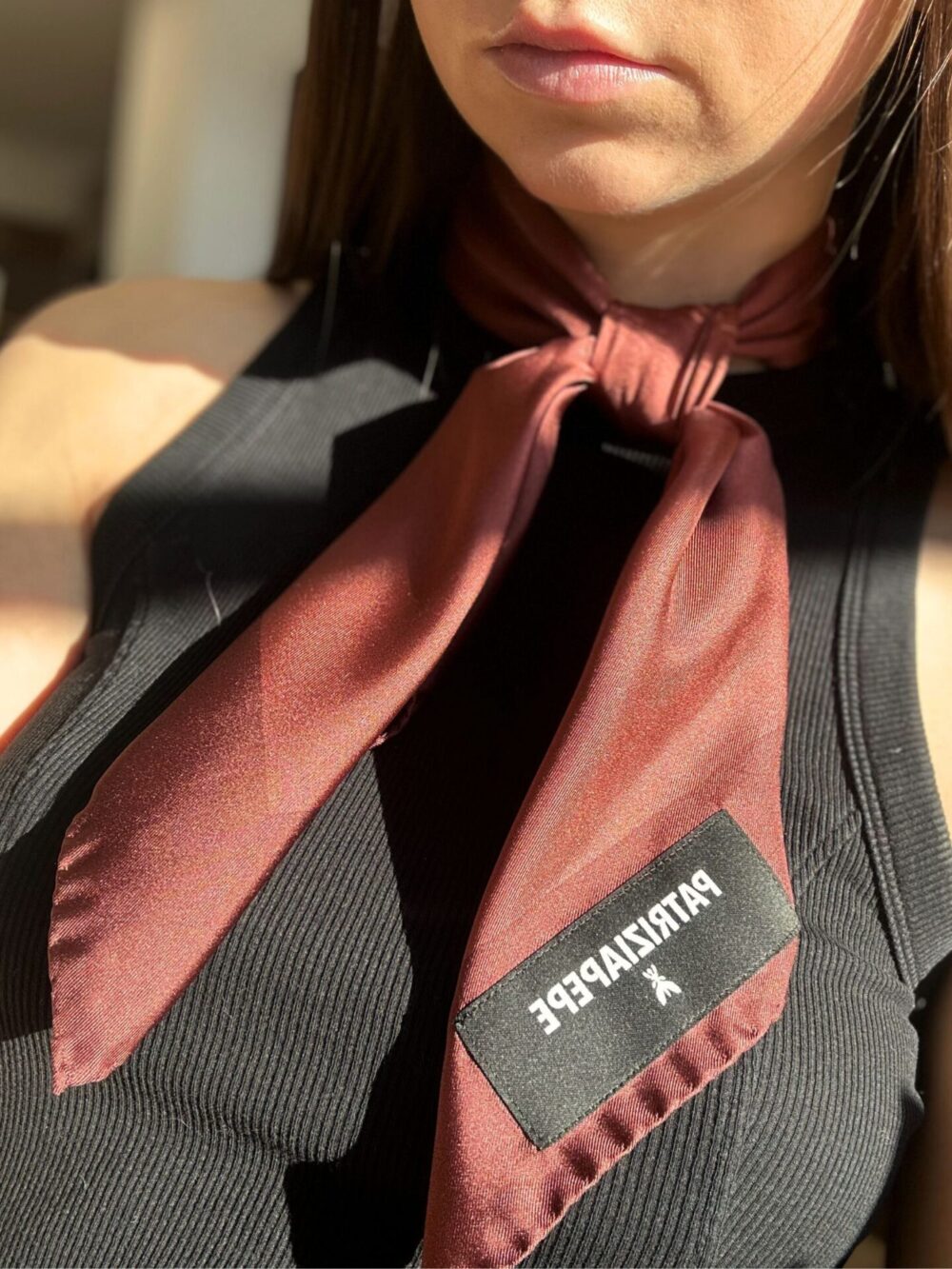 Jedwabna apaszka Patrizia Pepe