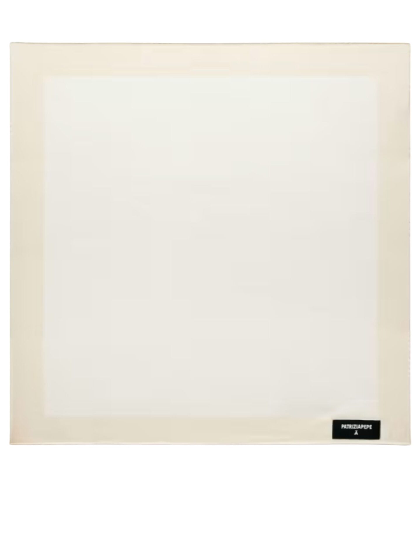 Jedwabna śmietankowa apaszka Patrizia Pepe