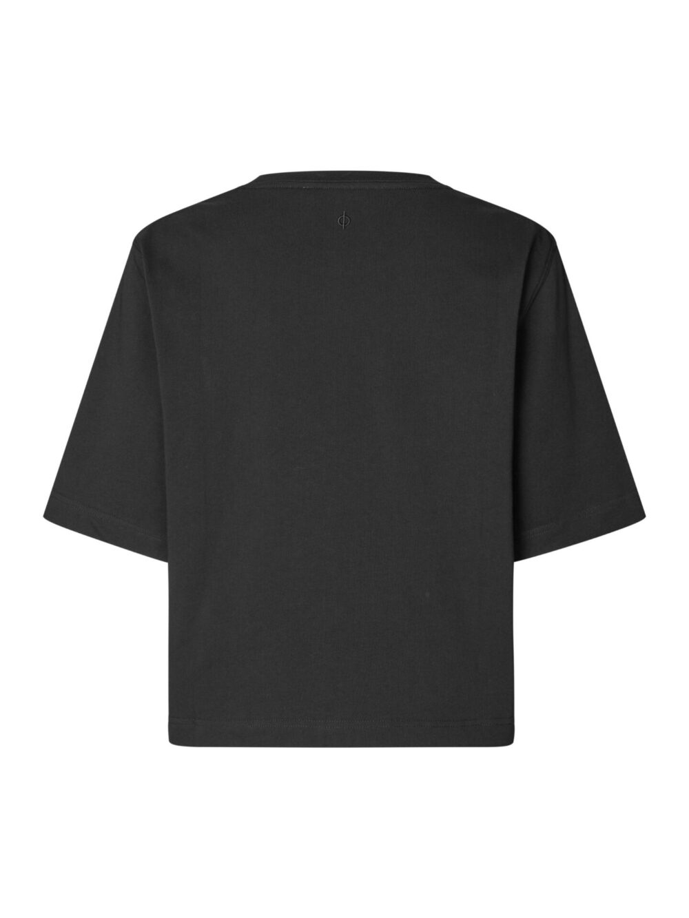 czarny t-shirt Samsøe Samsøe Saabby bawełniany t-shirt damski minimalistyczny tył