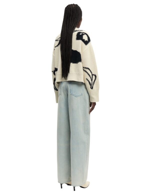 jeansy Samsøe Samsøe Saharper szerokie jeansy damskie jasny denim widok tył stylizacja