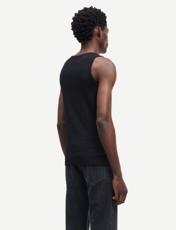 Czarny tank top męski Samsøe Samsøe tył