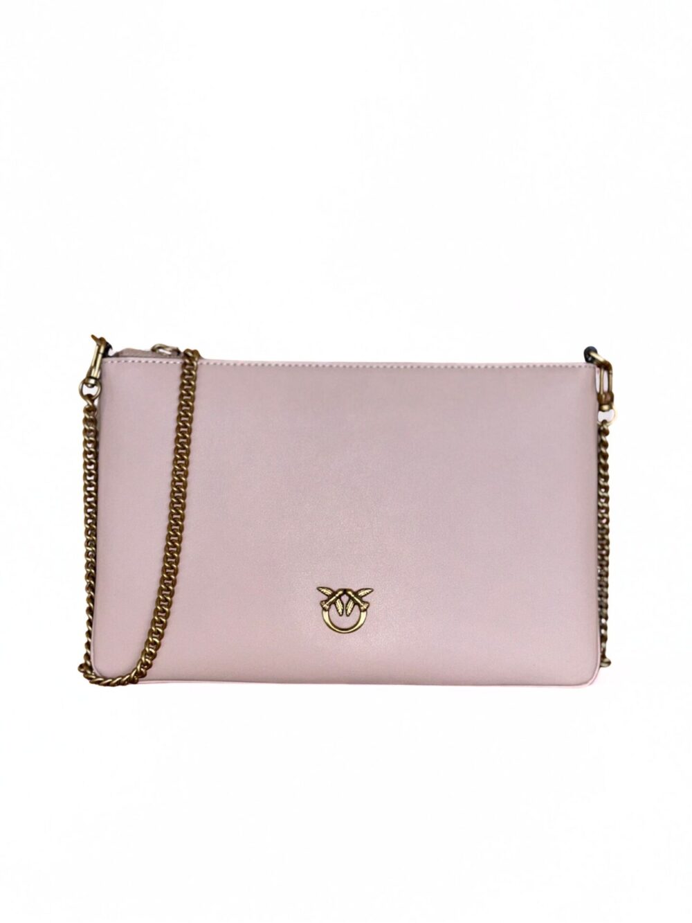 różowa torebka Pinko Flat Classic na łańcuszku elegancka