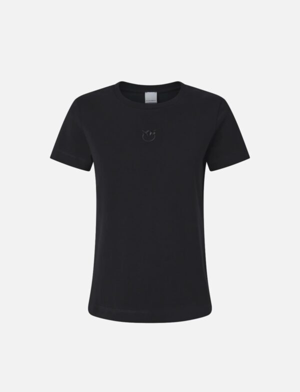 Czarny T-shirt Pinko Bussolotto przód