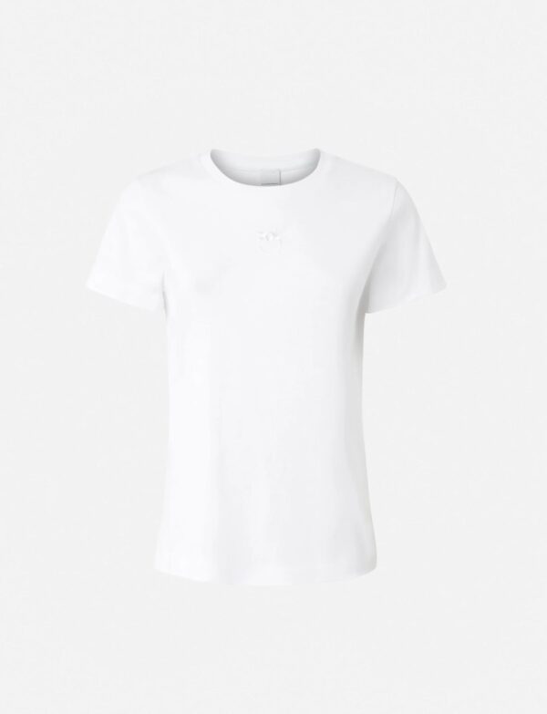 Biały T-shirt Pinko Bussolotto przód
