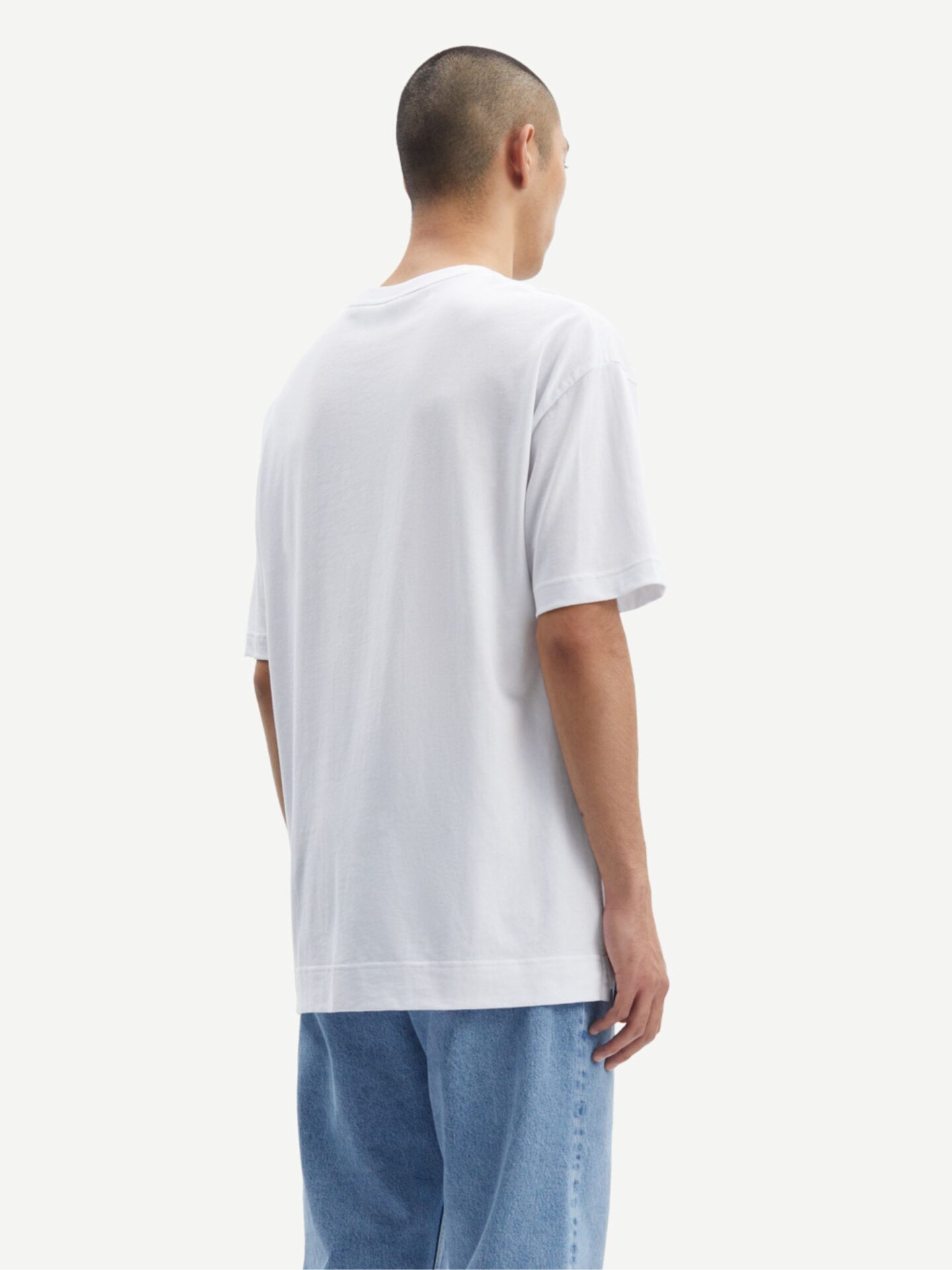 Biały t-shirt Joel Samsøe Samsøe
