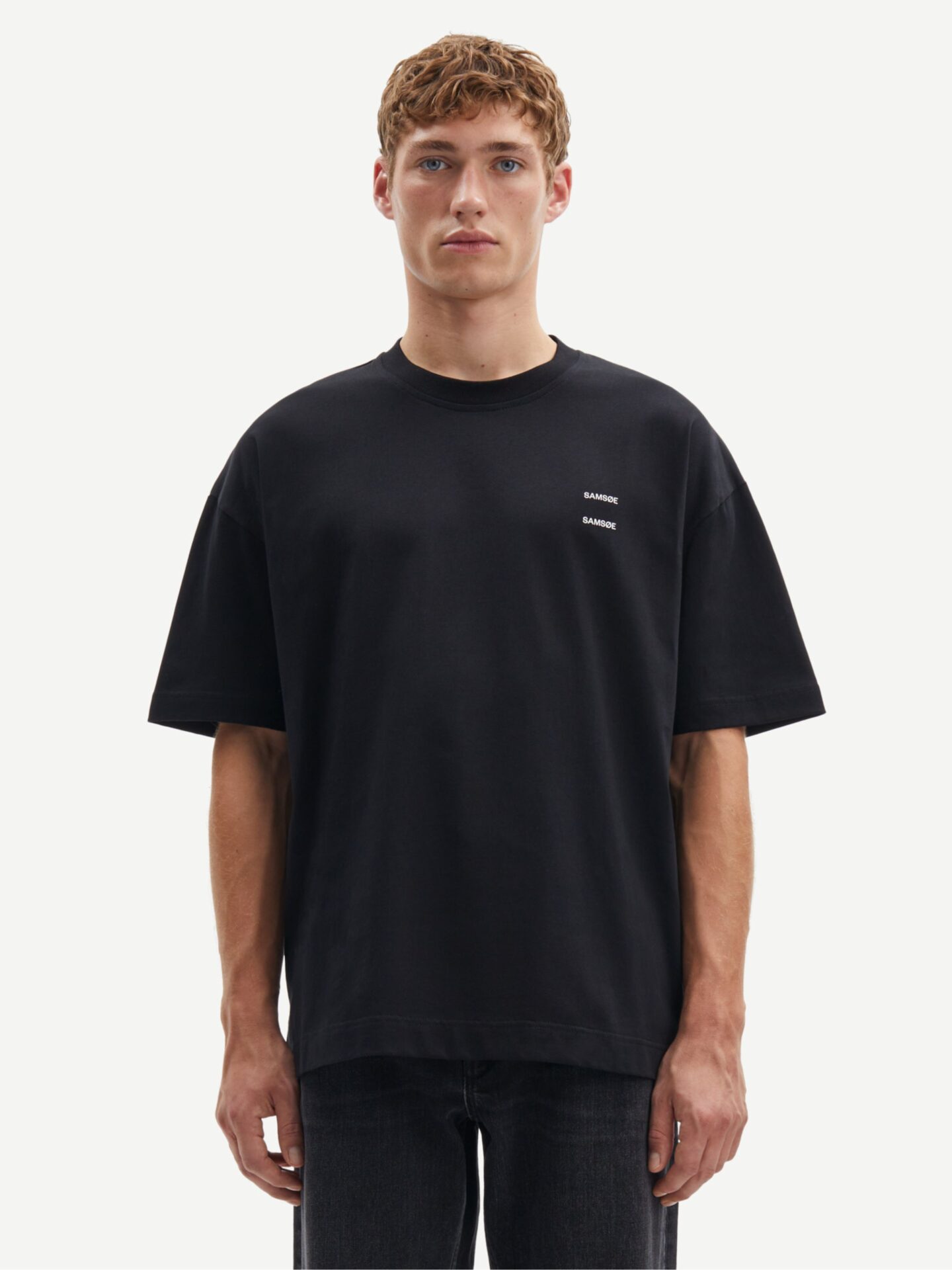 Czarny t-shirt Joel Samsøe Samsøe